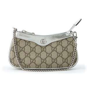 Gucci Chain Shoulder Bag GG Supreme Handbag